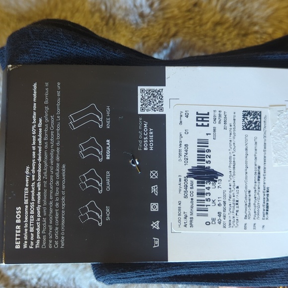 Boss Black and Gray Men's Socks - Picture 7 of 7